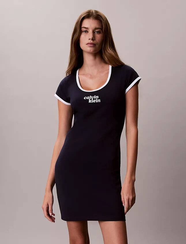 1989 Logo Scoopneck Baby Tee Dress 1989 Logo Scoopneck Baby Tee Dress