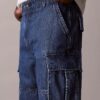 90S Denim Cargo Shorts