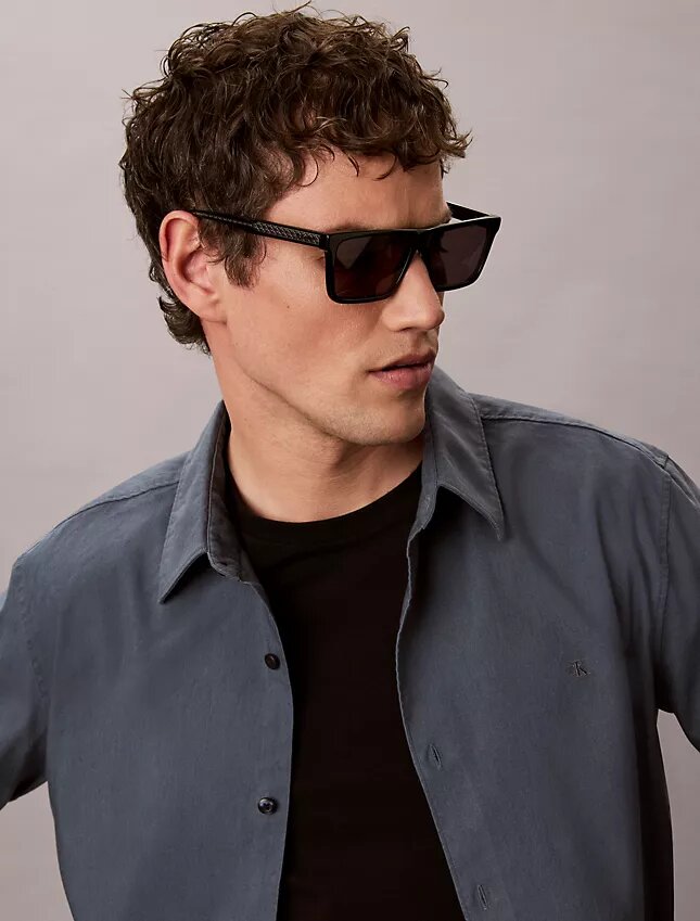 Acetate Slim Modified Rectangle Sunglasses Acetate Slim Modified Rectangle Sunglasses