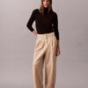 Adjustable Wide Leg Chino Pants