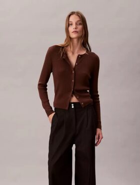 Adjustable Wide Leg Chino Pants