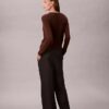 Adjustable Wide Leg Chino Pants