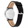 Allover Emblem Dial Leather Strap Watch