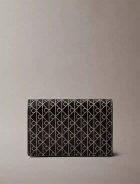 Allover Emblem Logo Accordion Card Case