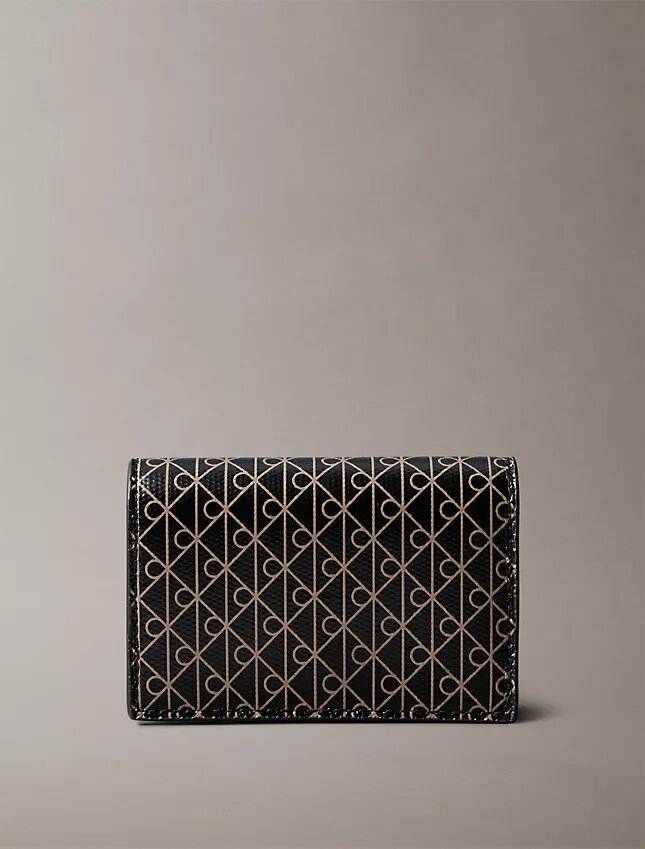 Allover Emblem Logo Accordion Card Case Allover Emblem Logo Accordion Card Case