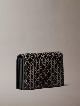 Allover Emblem Logo Accordion Card Case