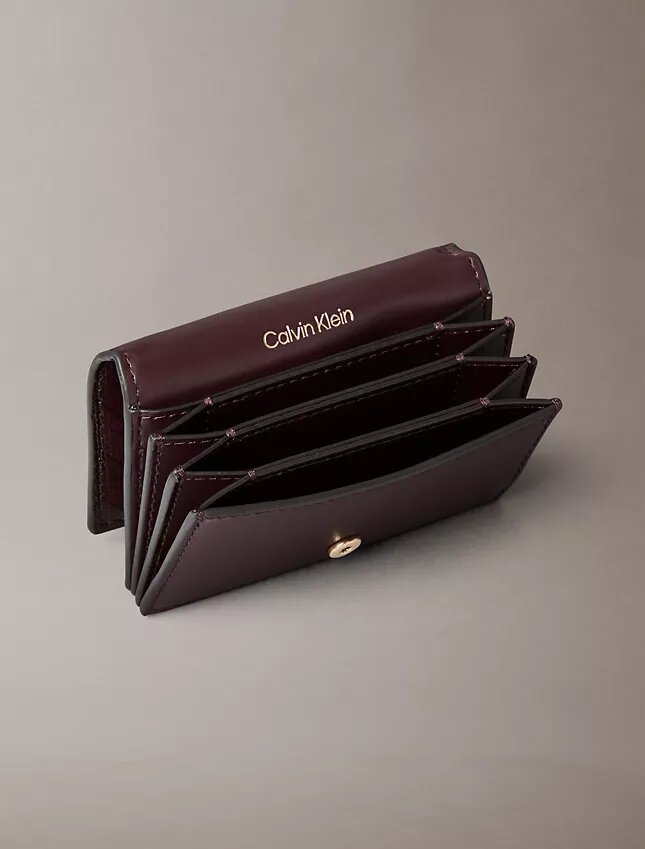 Allover Emblem Logo Accordion Card Case Allover Emblem Logo Accordion Card Case