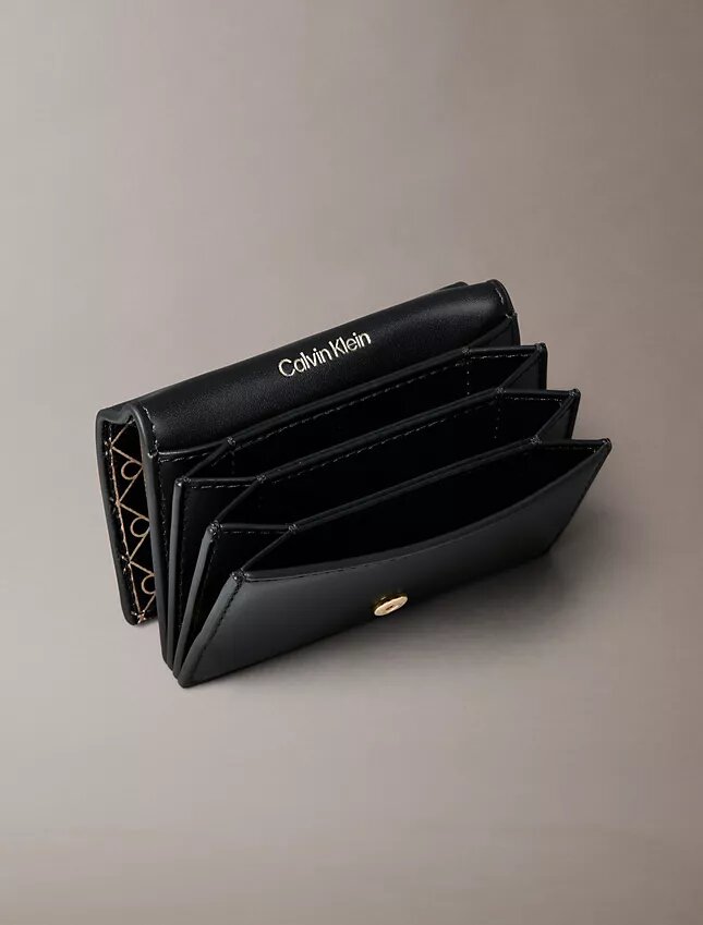 Allover Emblem Logo Accordion Card Case Allover Emblem Logo Accordion Card Case
