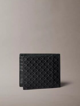 Allover Emblem Logo Bifold Wallet with Coin Pouch