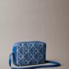 Allover Emblem Logo Denim Camera Bag