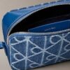 Allover Emblem Logo Denim Camera Bag