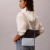 Allover Emblem Logo Denim Camera Bag