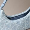Allover Emblem Logo Denim Shoulder Bag