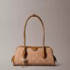 Allover Emblem Logo Jacquard Shoulder Bag