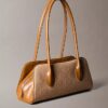 Allover Emblem Logo Jacquard Shoulder Bag