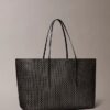 Allover Emblem Logo Large Tote Bag with Pouch Allover Emblem Logo Large Tote Bag with Pouch