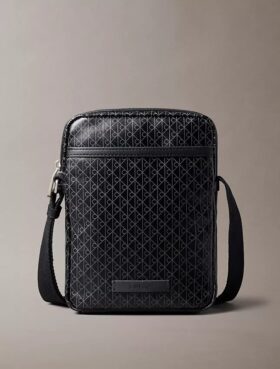 Allover Emblem Logo Reporter Bag