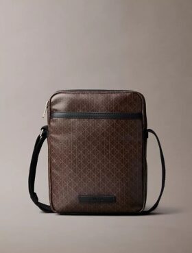 Allover Emblem Logo Reporter Bag