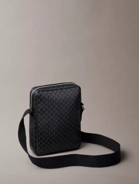 Allover Emblem Logo Reporter Bag