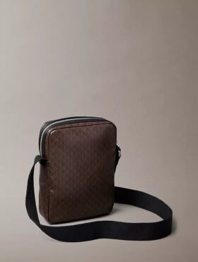 Allover Emblem Logo Reporter Bag
