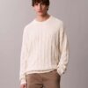 Allover Emblem Logo Ribbed Sweater