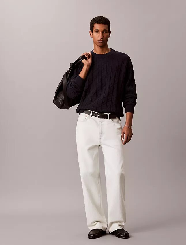 Allover Emblem Logo Ribbed Sweater Allover Emblem Logo Ribbed Sweater