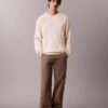 Allover Emblem Logo Ribbed Sweater