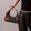 Allover Emblem Logo Shoulder Bag