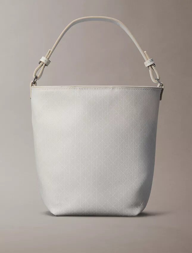 Allover Emblem Logo Small Bucket Bag with Pouch Allover Emblem Logo Small Bucket Bag with Pouch