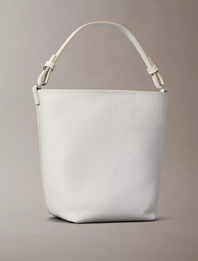 Allover Emblem Logo Small Bucket Bag with Pouch Allover Emblem Logo Small Bucket Bag with Pouch