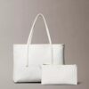 Allover Emblem Logo Small Tote Bag with Pouch Allover Emblem Logo Small Tote Bag with Pouch