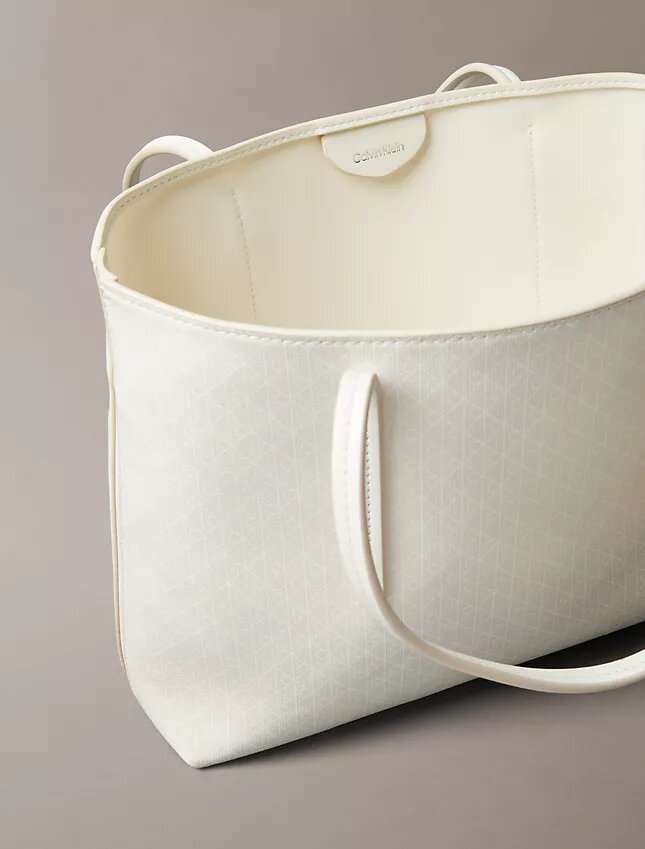 Allover Emblem Logo Small Tote Bag with Pouch Allover Emblem Logo Small Tote Bag with Pouch