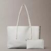 Allover Emblem Logo Tote Bag with Pouch Allover Emblem Logo Tote Bag with Pouch