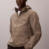 Allover Emblem Logo Windbreaker Jacket