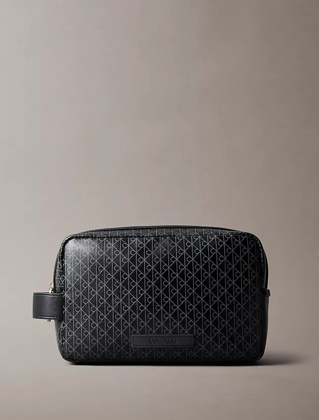 Allover Emblem Logo Zip Dopp Kit Allover Emblem Logo Zip Dopp Kit