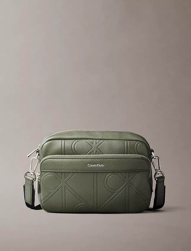 Allover Embossed Emblem Logo Camera Bag Allover Embossed Emblem Logo Camera Bag