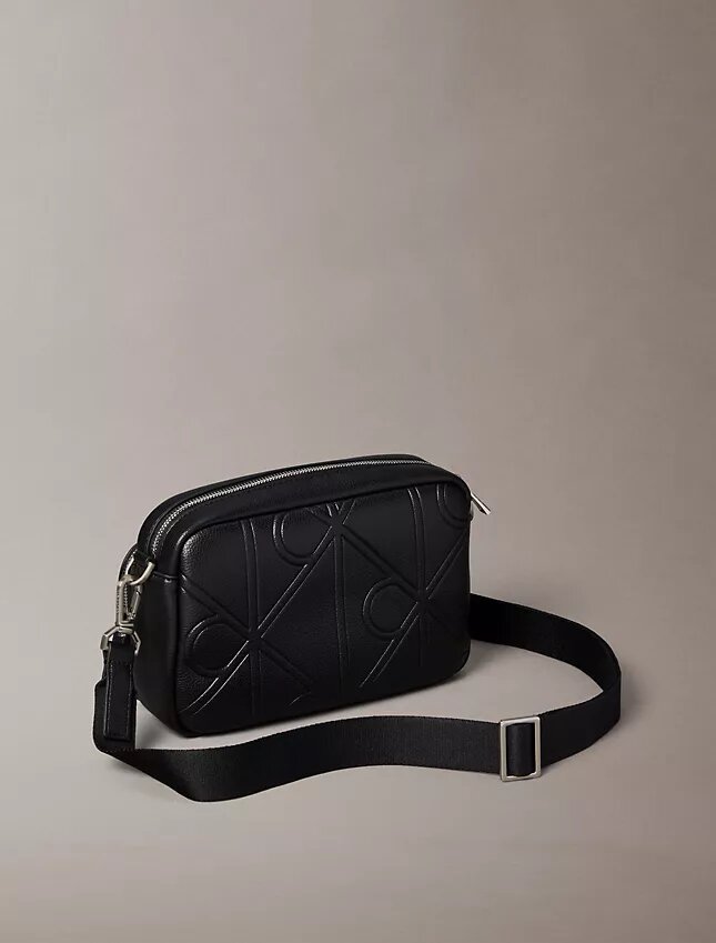 Allover Embossed Emblem Logo Camera Bag Allover Embossed Emblem Logo Camera Bag