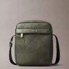 Allover Embossed Emblem Logo Reporter Bag