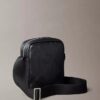 Allover Embossed Emblem Logo Reporter Bag