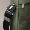 Allover Embossed Emblem Logo Reporter Bag