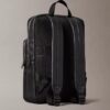 Allover Embossed Emblem Logo Round Backpack Allover Embossed Emblem Logo Round Backpack