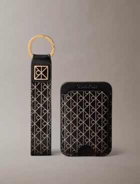Allover Monogram Key Fob and Card Case