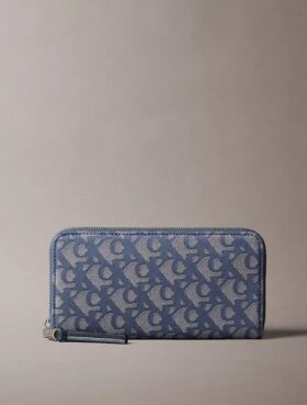 Allover Monogram Long Zip Wallet