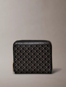 Allover Monogram Square Zip Wallet