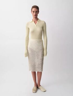 Amber Ribbed Polo Sweater