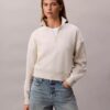 Archive Logo Fleece Quarter Zip Mock Neck Sweatshirt Archive Logo Fleece Quarter Zip Mock Neck Sweatshirt