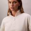Archive Logo Fleece Quarter Zip Mock Neck Sweatshirt Archive Logo Fleece Quarter Zip Mock Neck Sweatshirt