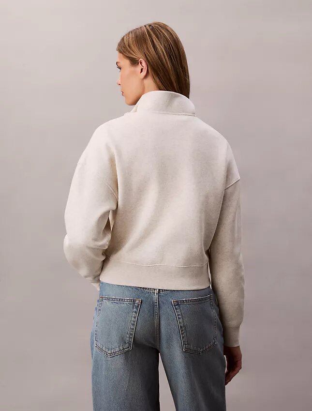 Archive Logo Fleece Quarter Zip Mock Neck Sweatshirt Archive Logo Fleece Quarter Zip Mock Neck Sweatshirt