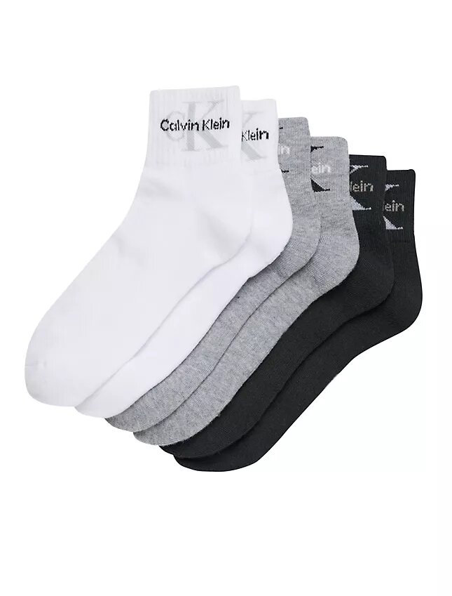 Athletic Terry Monologo Cushion 6-Pack Assorted Quarter Socks Athletic Terry Monologo Cushion 6-Pack Assorted Quarter Socks