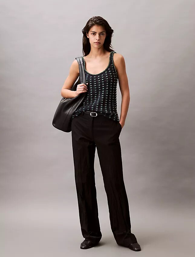 Beaded Cotton Crochet Tank Beaded Cotton Crochet Tank